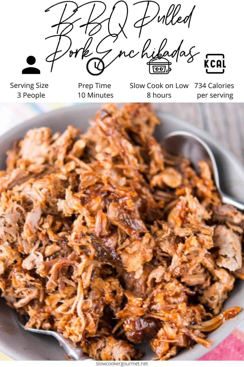 BBQ Pulled Pork Enchiladas Slow Cooker Gourmet