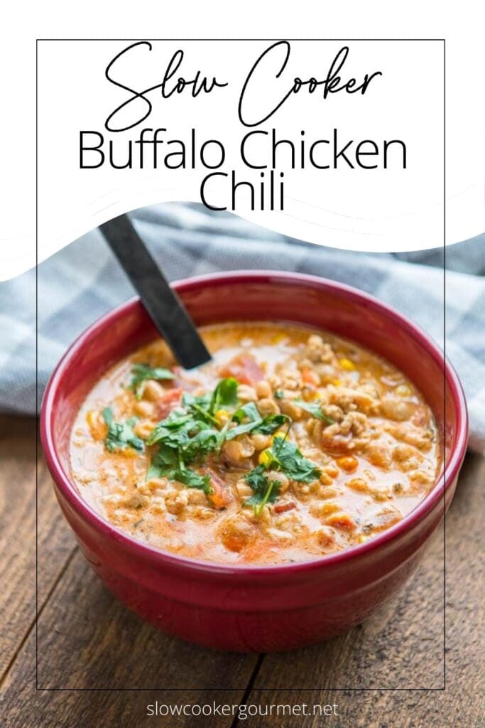 Slow Cooker Buffalo Chicken Chili - Slow Cooker Gourmet