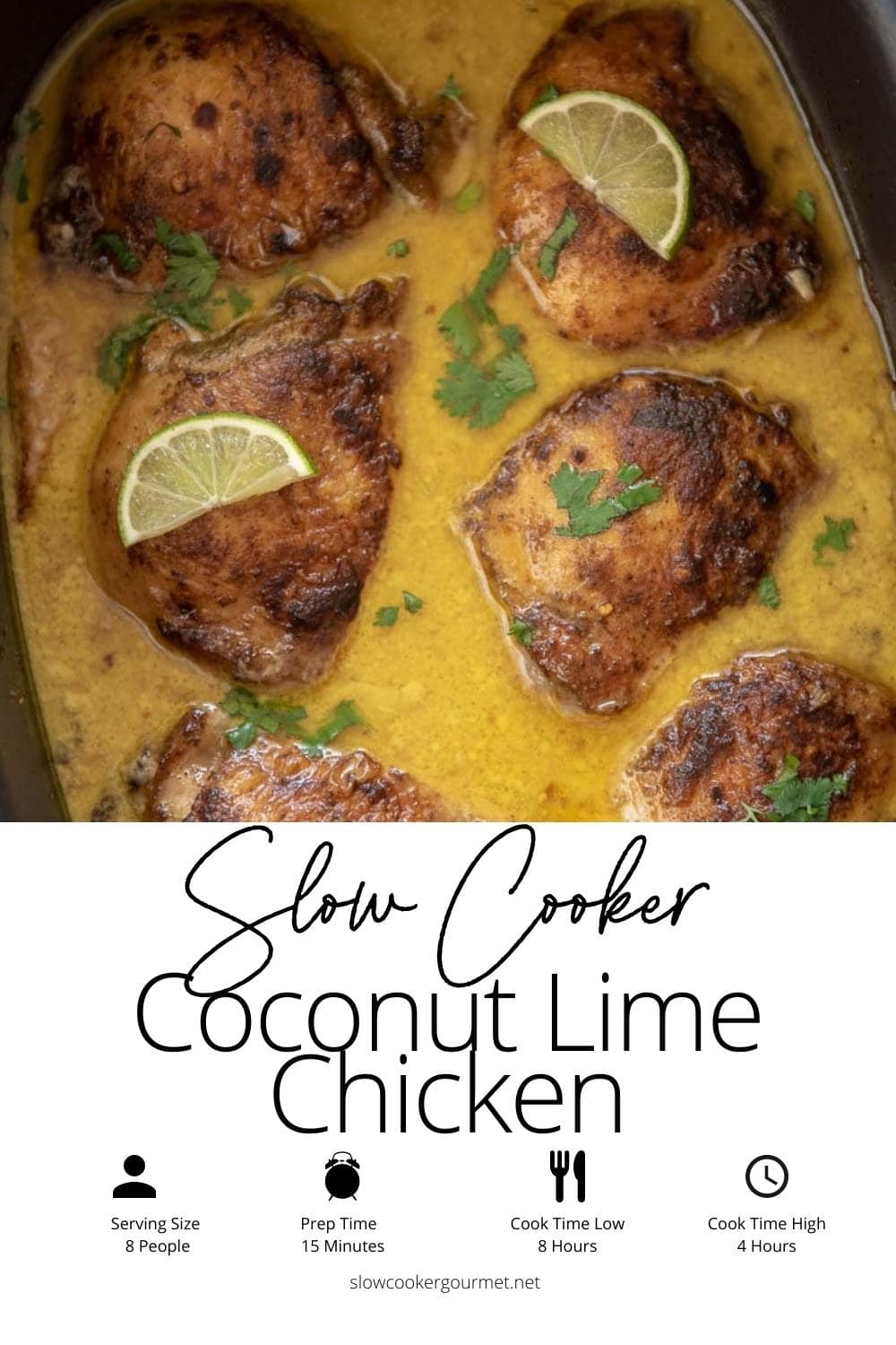 Slow Cooker Coconut Lime Chicken Slow Cooker Gourmet