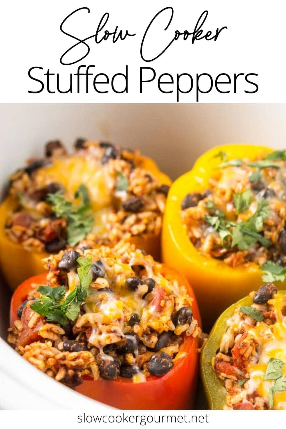 Slow Cooker Stuffed Peppers - Slow Cooker Gourmet