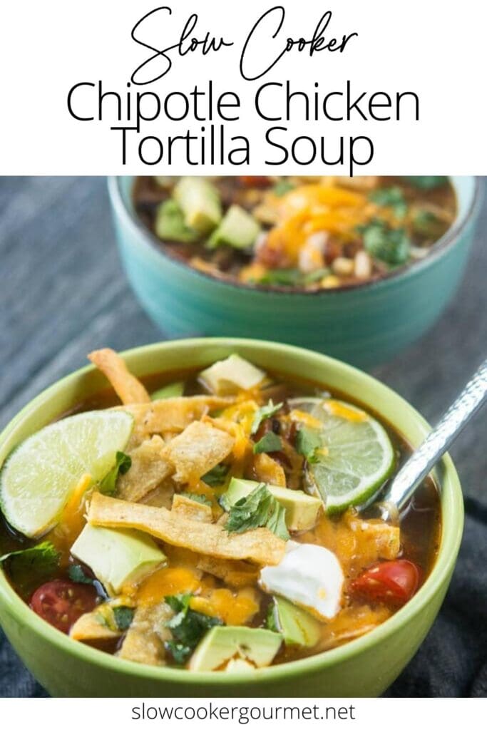 Smoked Chicken Tortilla Soup with Chipotle - Vindulge