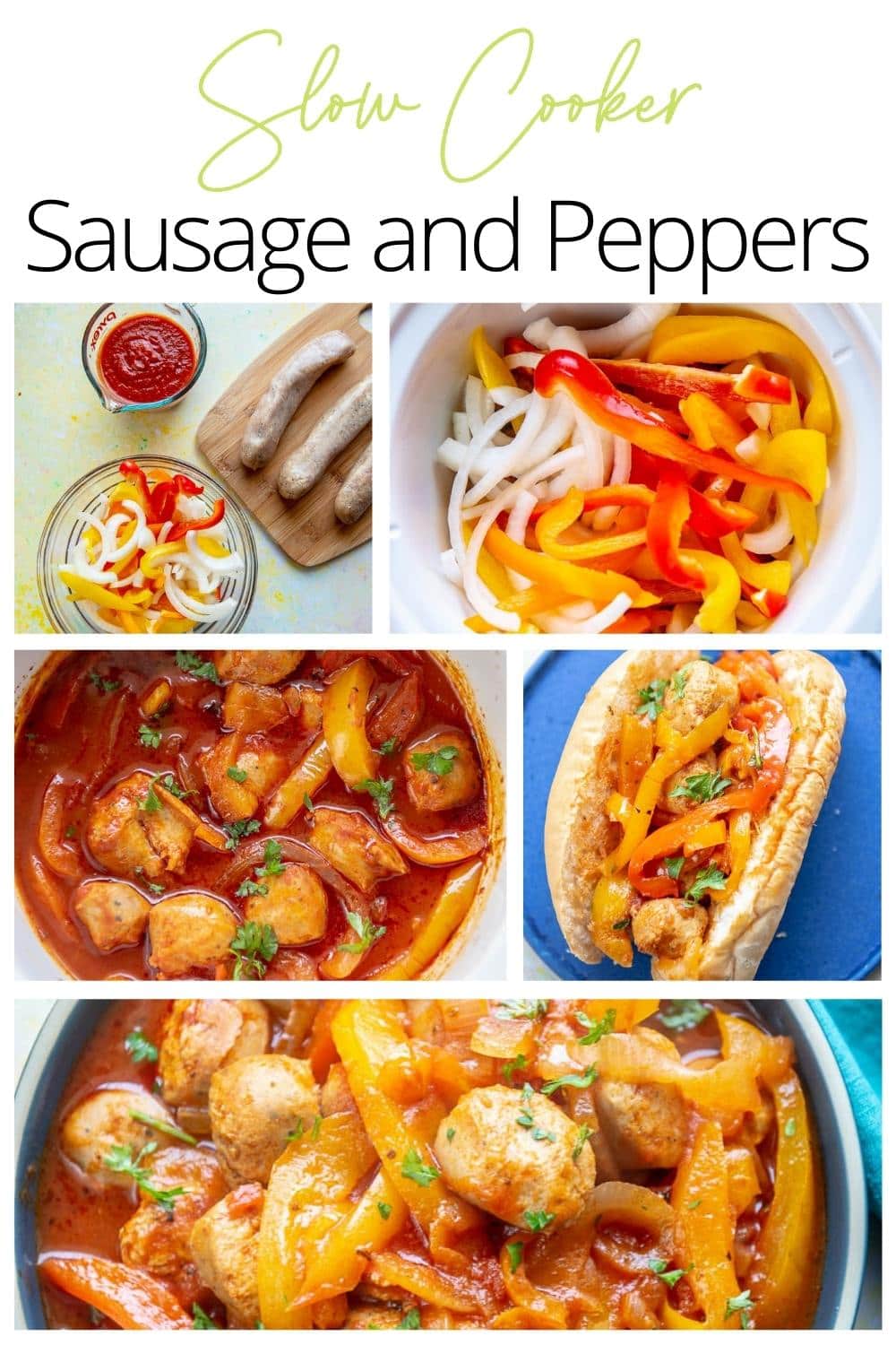 Slow Cooker Sausage and Peppers Slow Cooker Gourmet