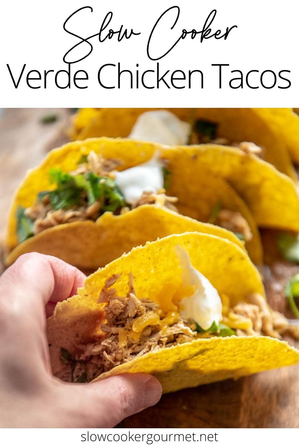 Slow Cooker Verde Chicken Tacos Slow Cooker Gourmet