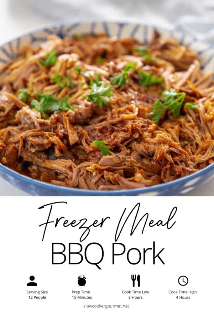 Freezer Meal BBQ Pork - Slow Cooker Gourmet