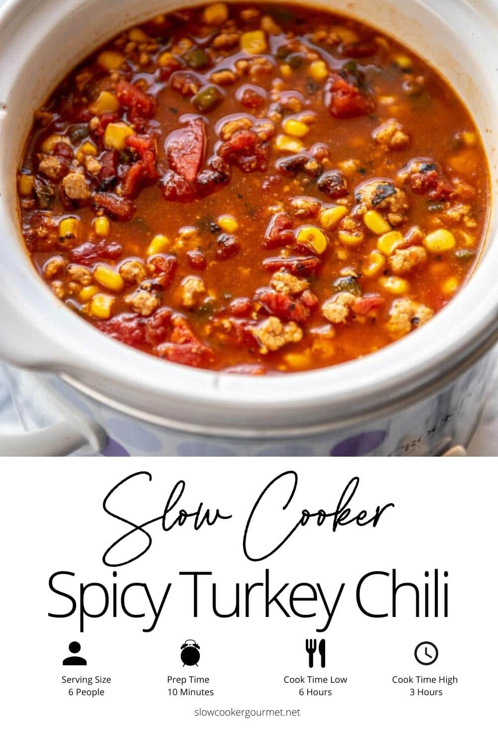 Slow Cooker Spicy Turkey Chili - Slow Cooker Gourmet