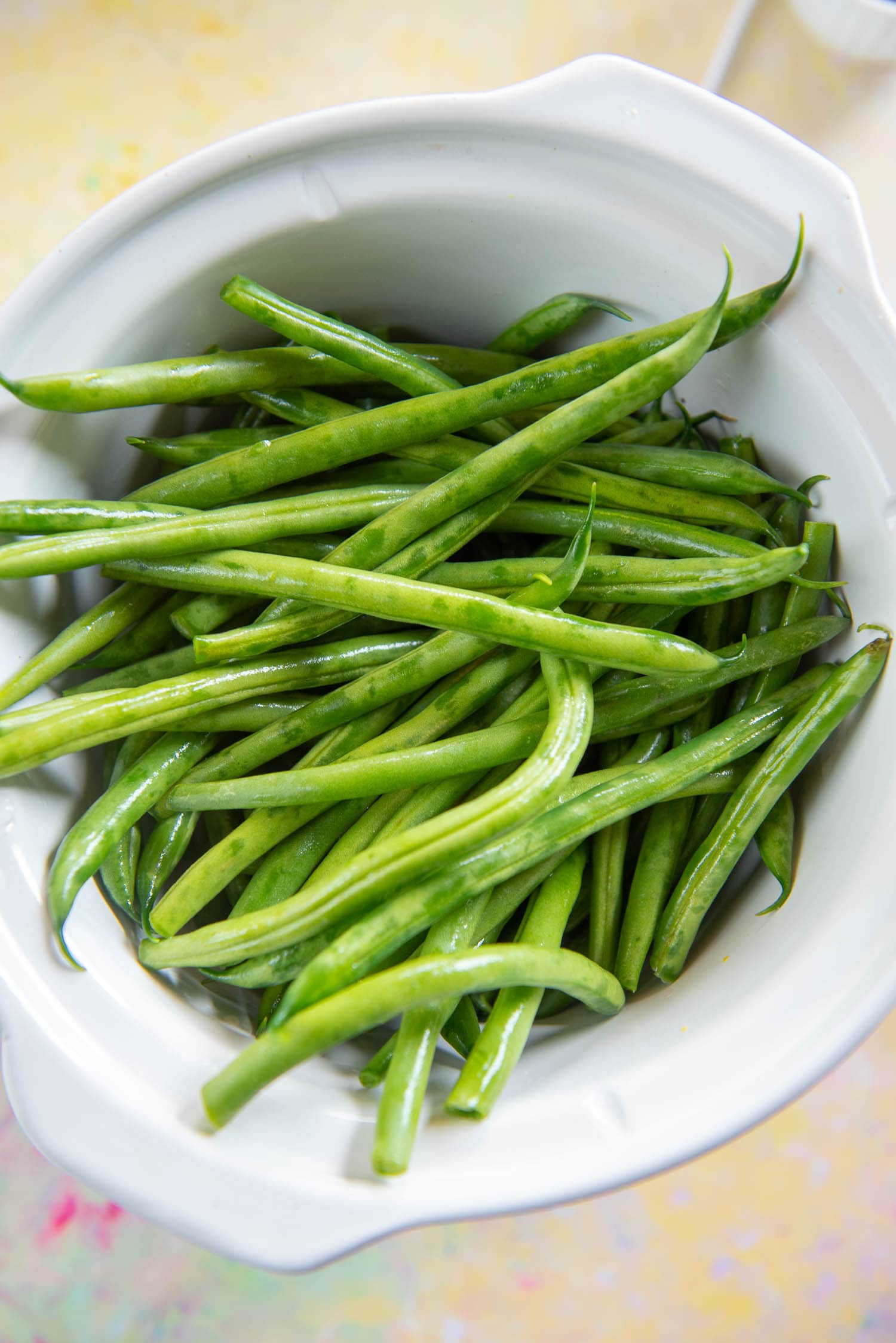 fresh green beans in slow cooker
