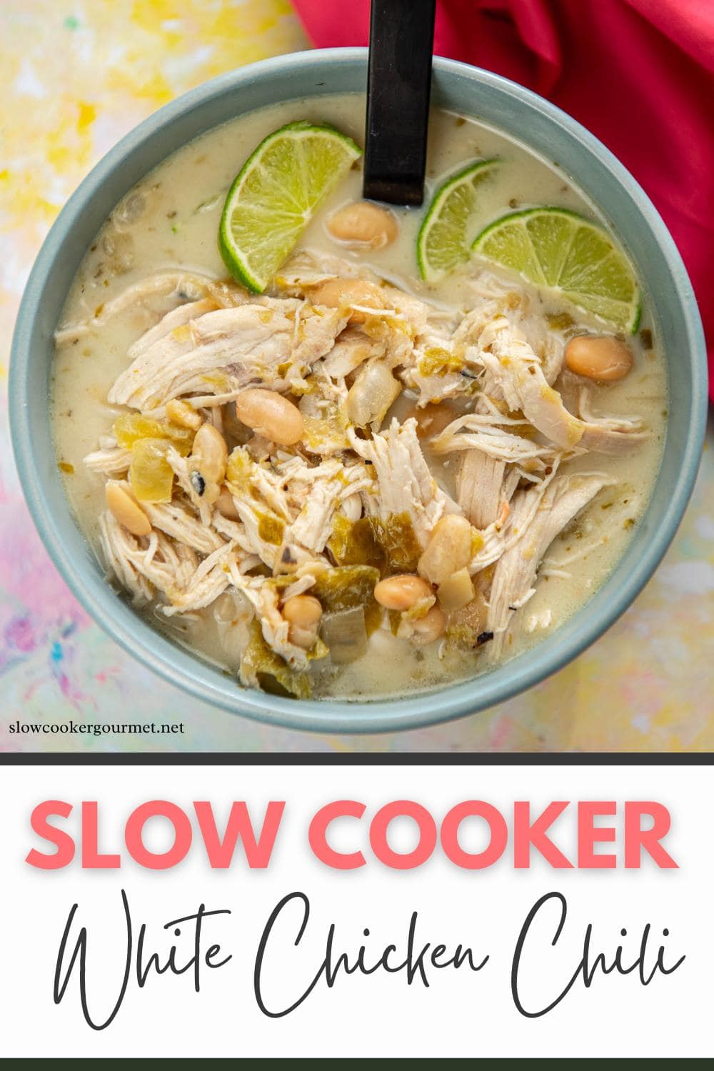 Easy White Chicken Chili Slow Cooker Recipe - Slow Cooker Gourmet