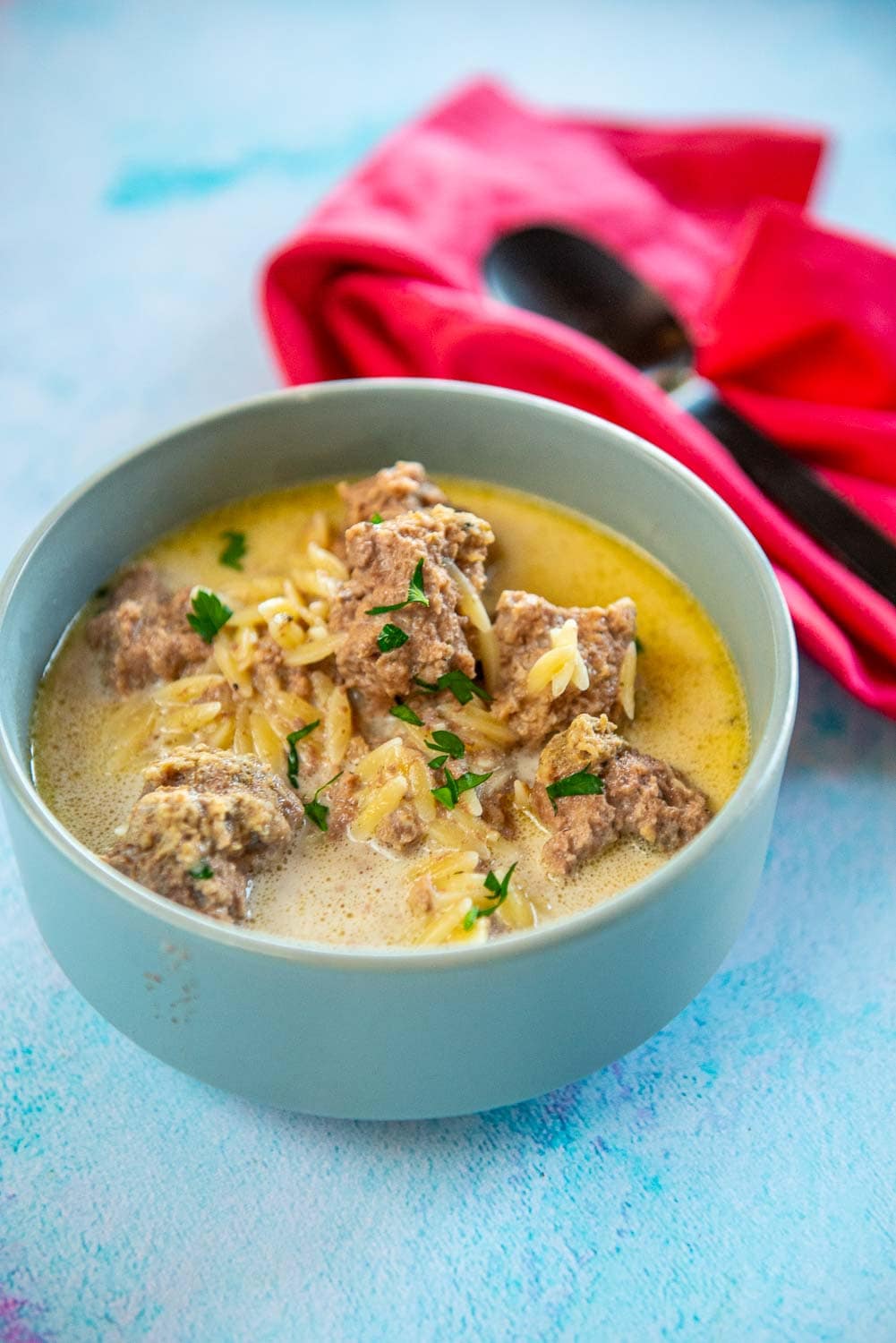 Creamy Meatball Soup In The Slow Cooker
