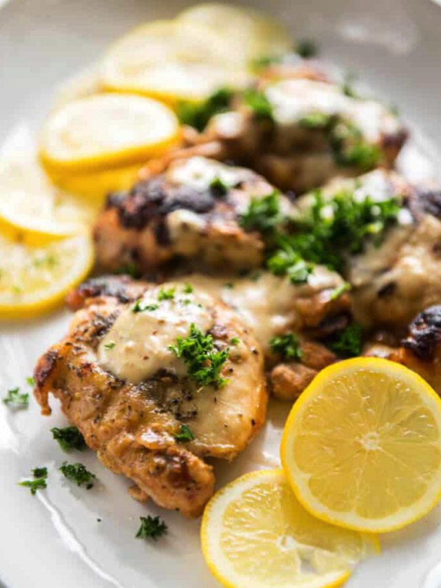 Slow Cooker Chicken Thighs with Creamy Lemon Sauce Slow Cooker Gourmet