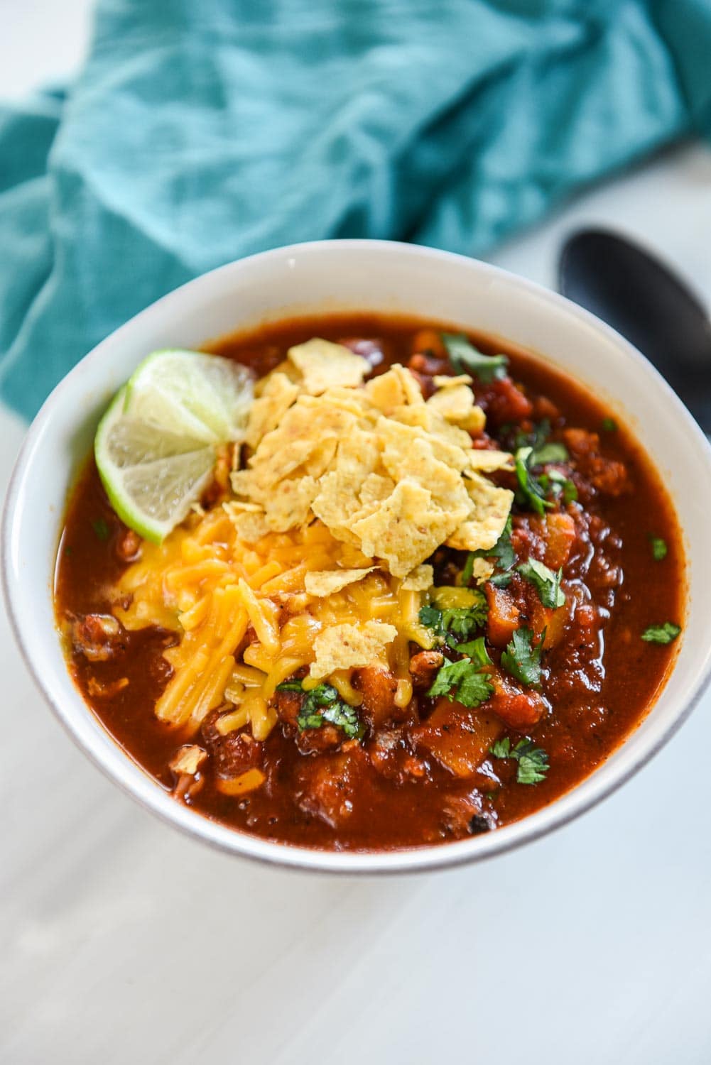Slow Cooker Turkey Chili With Butternut Squash
