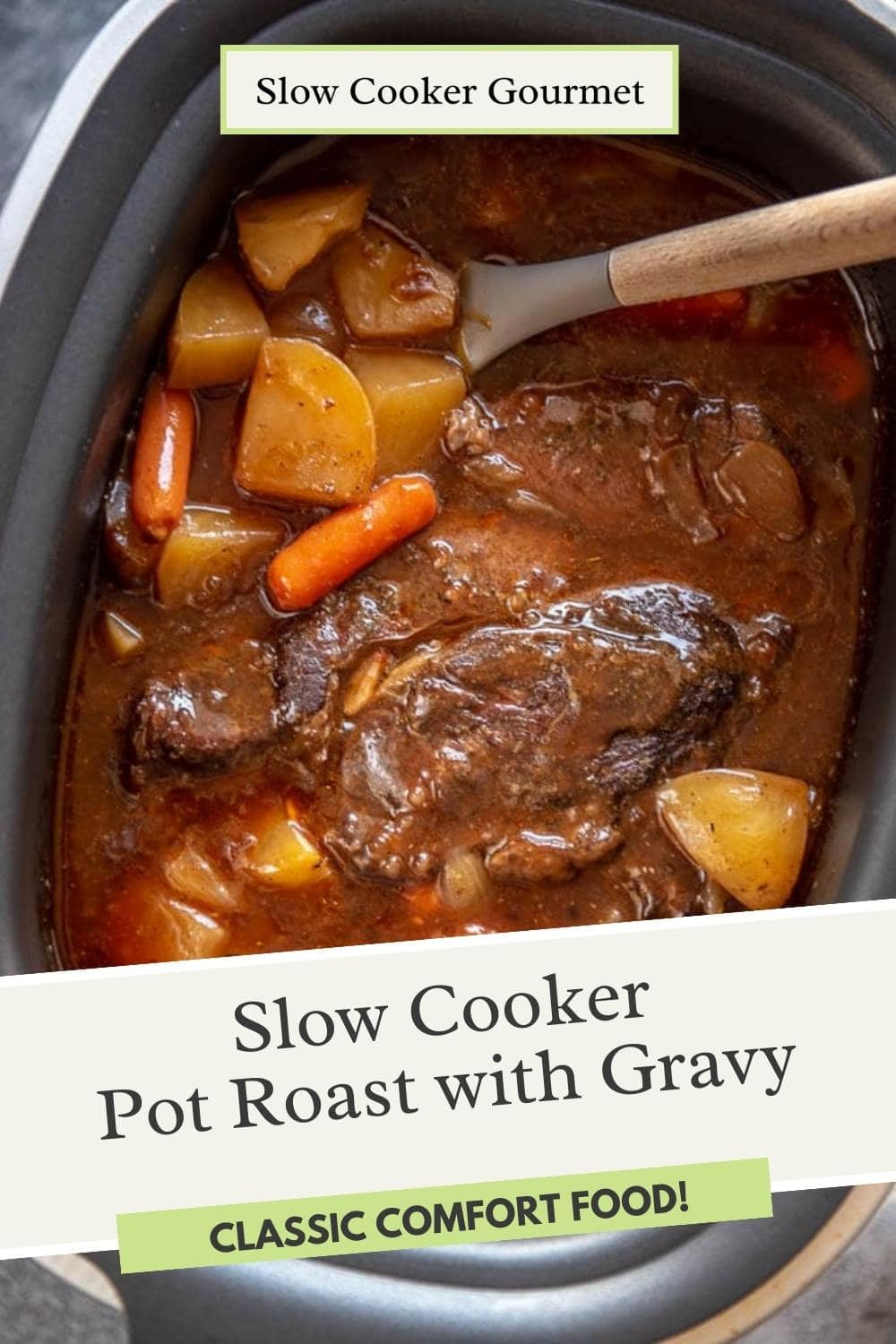 Slow Cooker Pot Roast With Gravy - Slow Cooker Gourmet