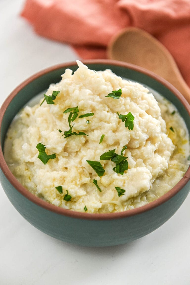 Easy Slow Cooker Whipped Cauliflower Recipe