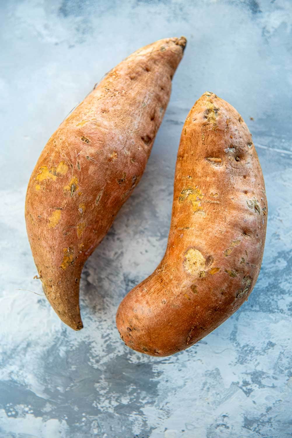 2 raw sweet potatoes