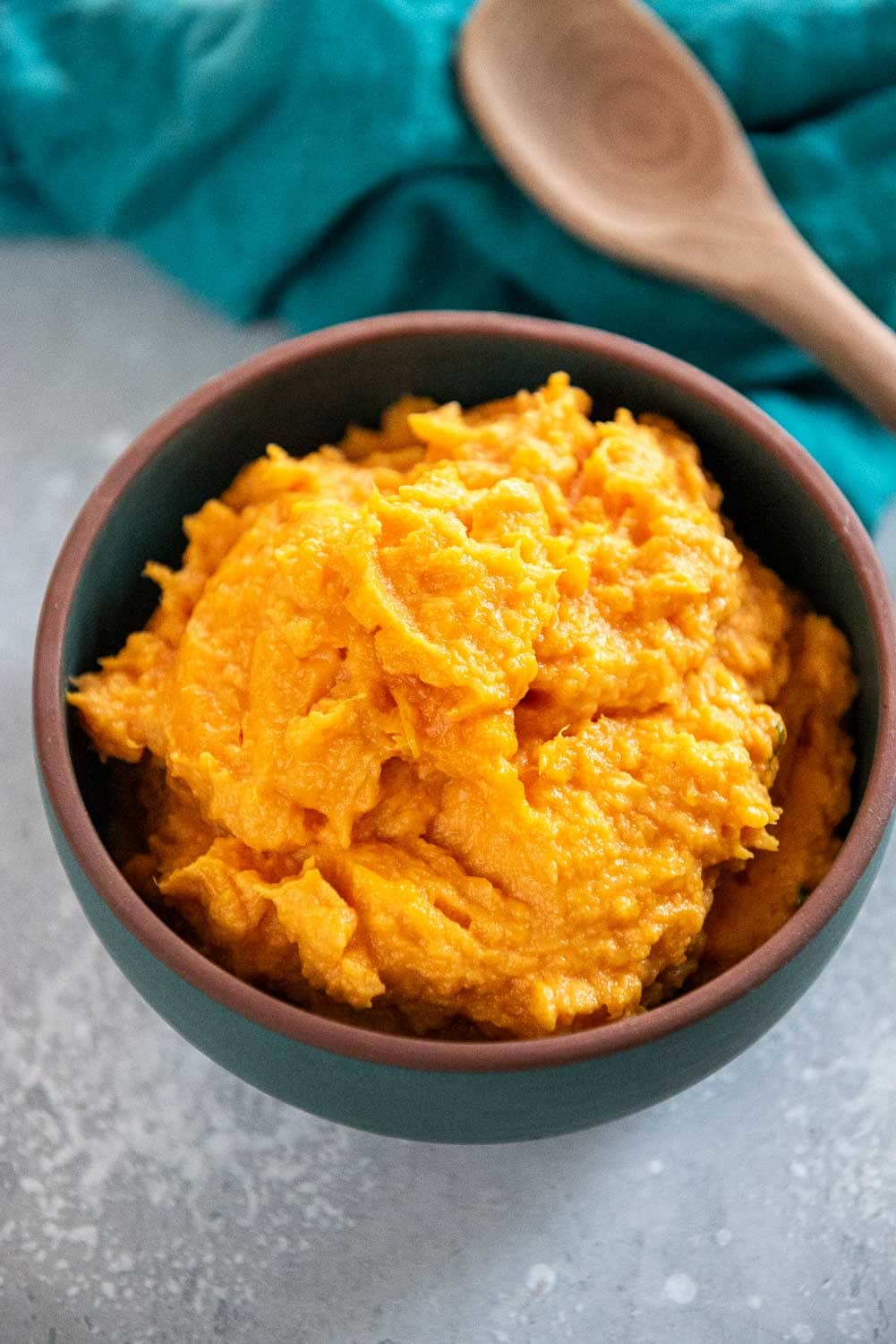 sweet potato mashed potatoes served in a bowl