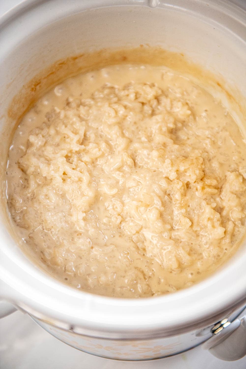 rice pudding cooked in slow cooker