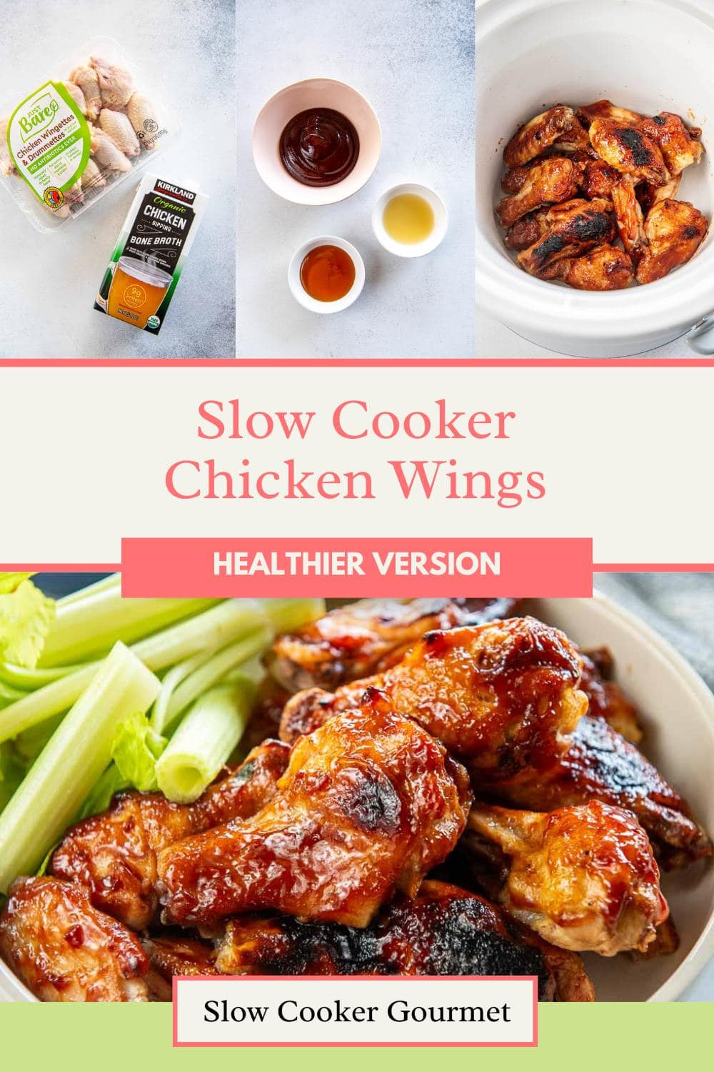 Slow Cooker Chicken Wings - Slow Cooker Gourmet