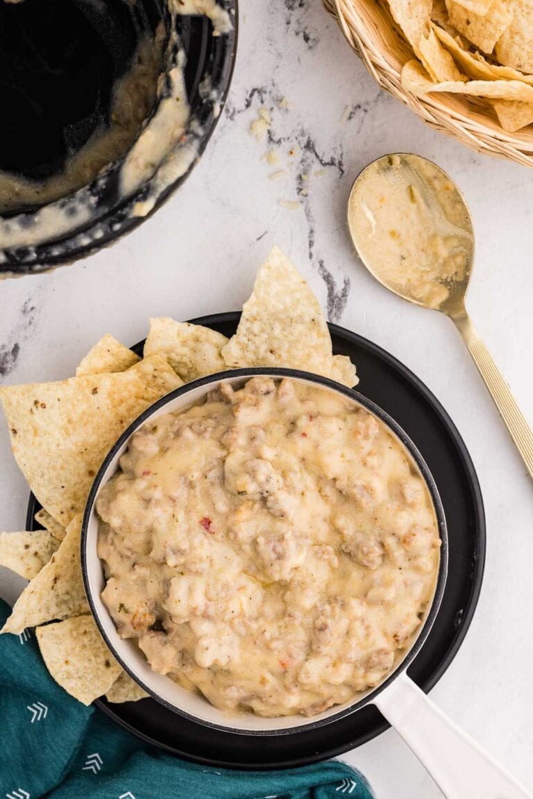 Slow Cooker Sausage Cheese Dip