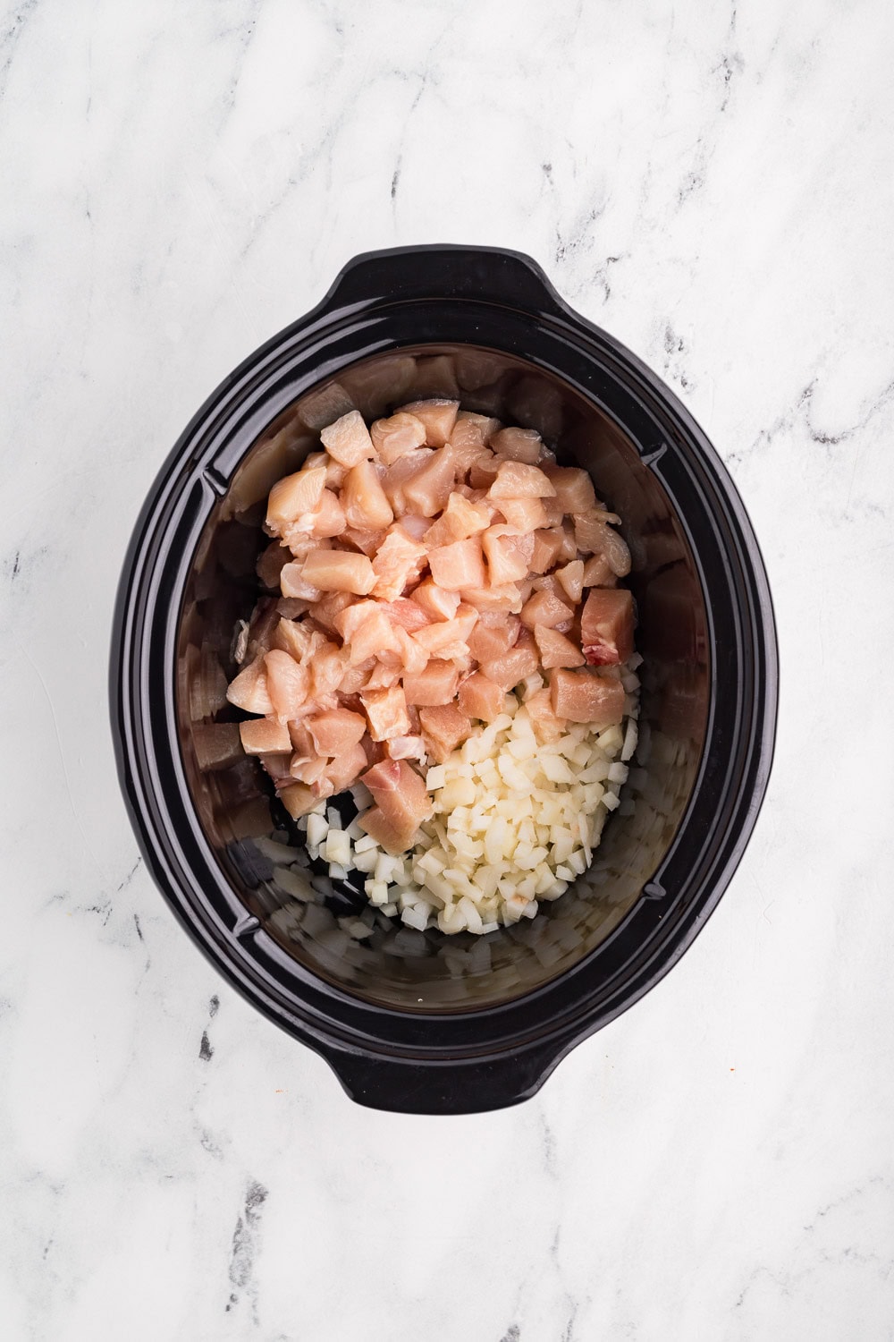 Chicken and water chestnuts in slow cooker
