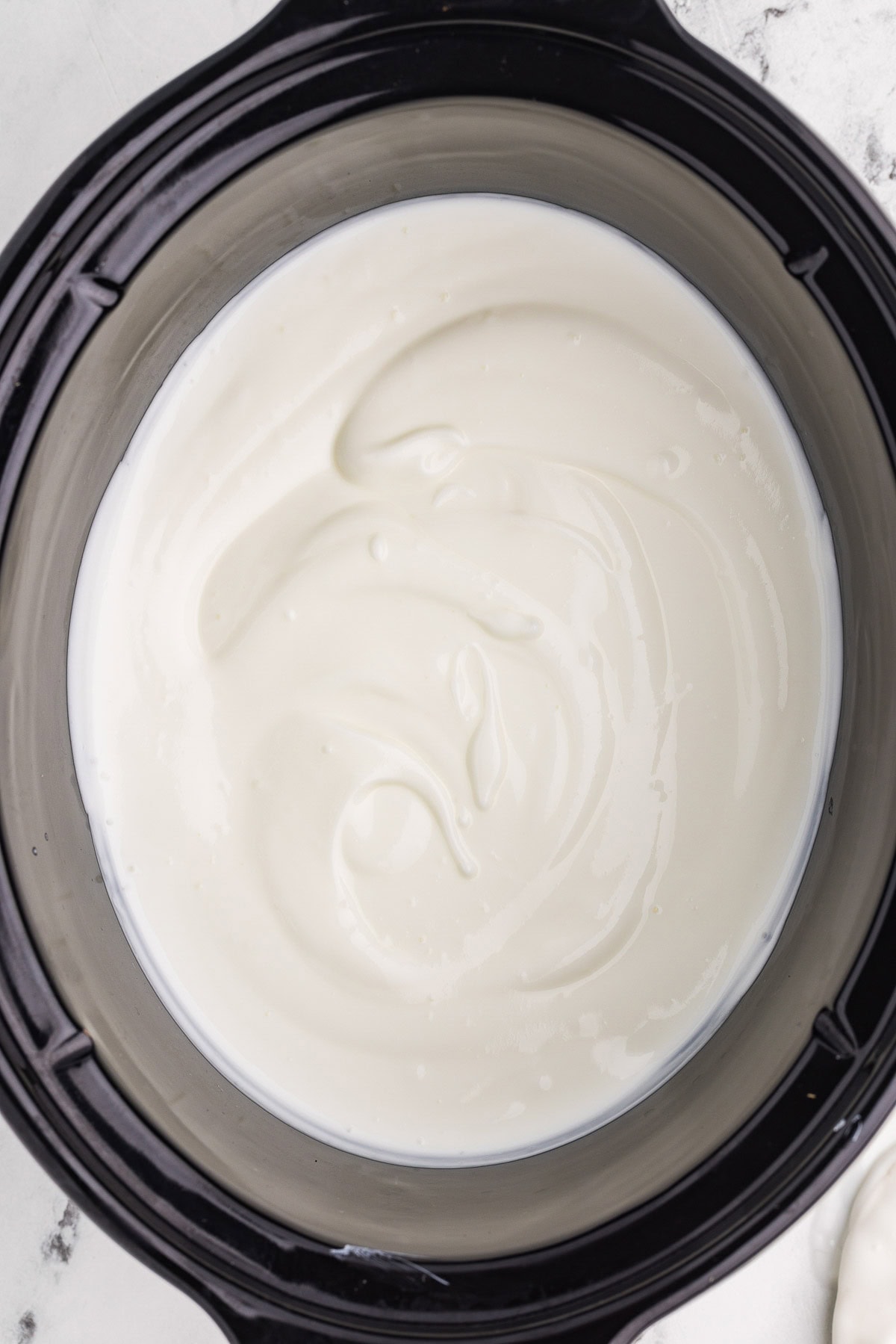 Homemade Yogurt ready in slow cooker