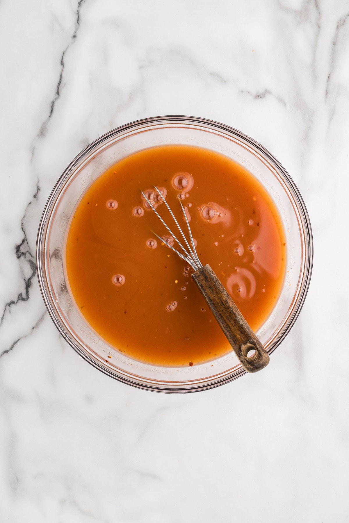 sauce mixed in a bowl