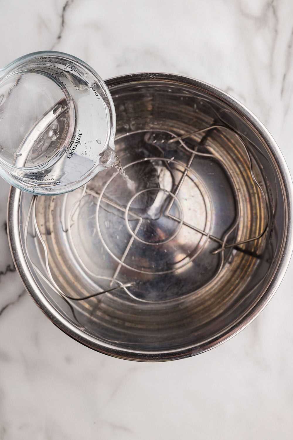 Instant pot with trivet inside