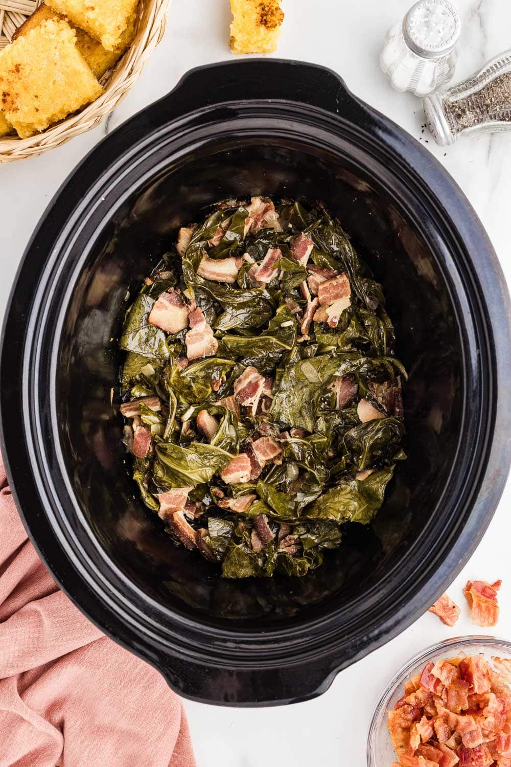 Slow Cooker Collard Greens ready