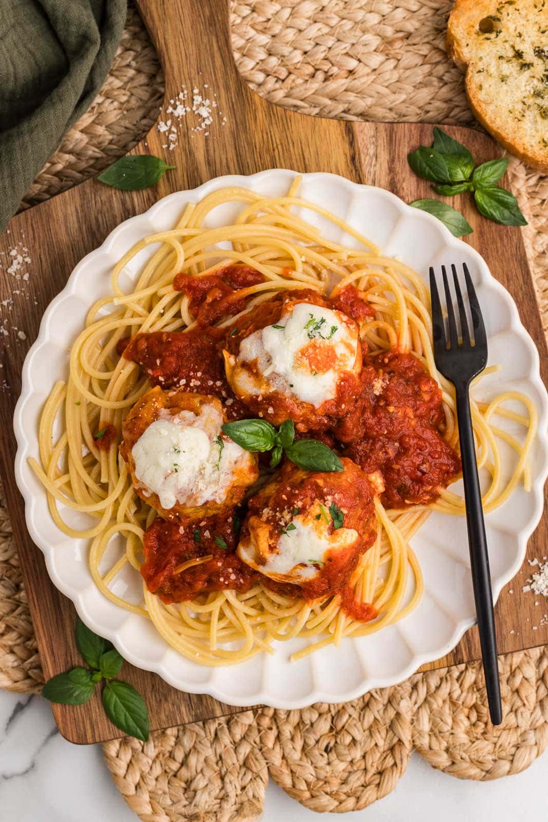 Slow Cooker Chicken Parmesan Meatballs