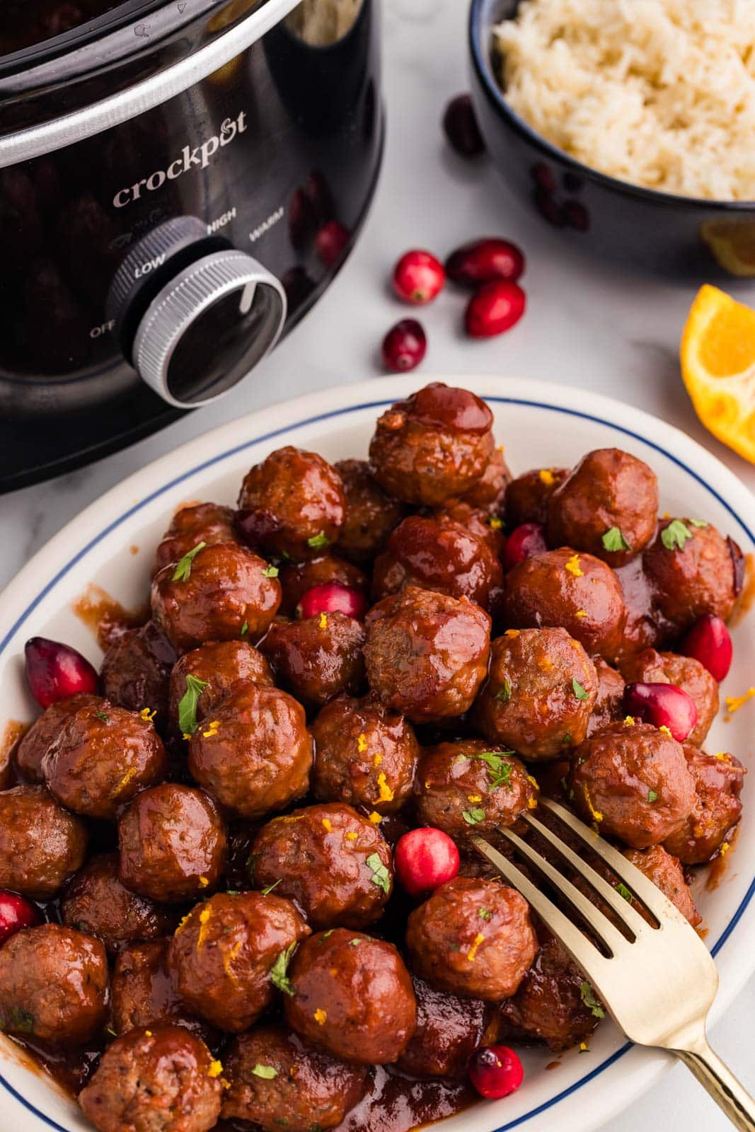 Slow Cooker Cranberry Meatballs