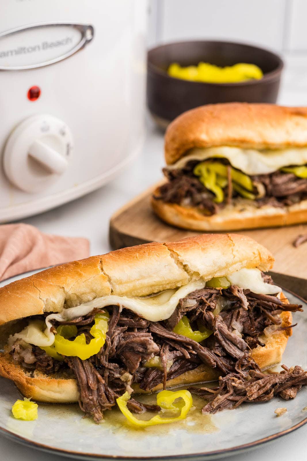 Easy Slow Cooker Italian Beef